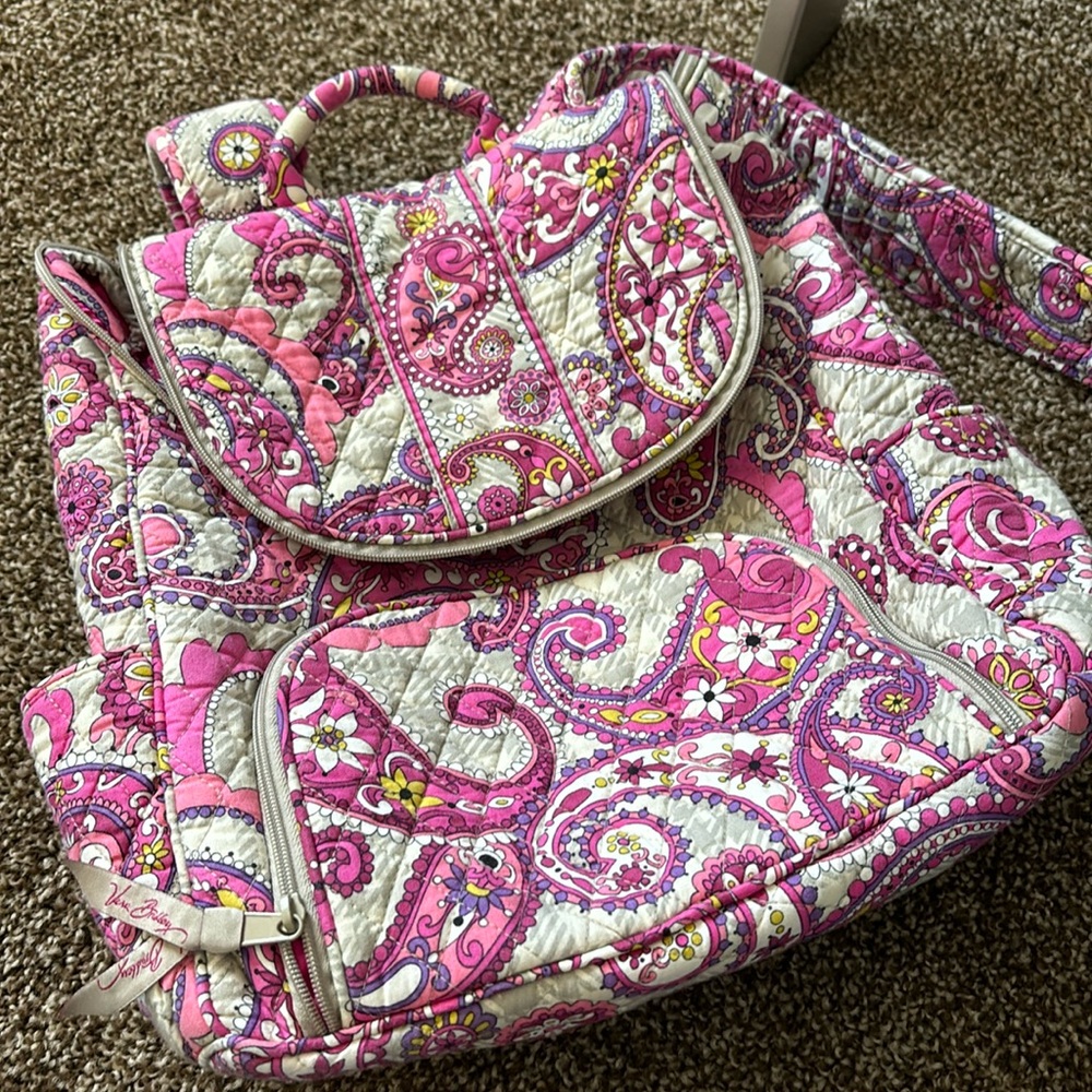 Vera Bradley average size book bag